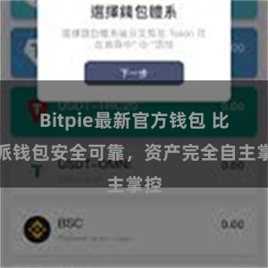 Bitpie最新官方钱包 比特派钱包安全可靠，资产完全自主掌控