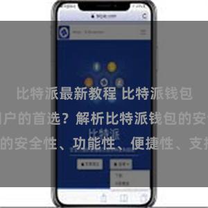 比特派最新教程 比特派钱包为何是专业用户的首选？解析比特派钱包的安全性、功能性、便捷性、支持性等优势。