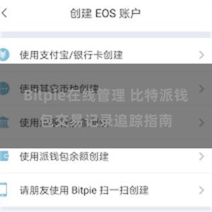 Bitpie在线管理 比特派钱包交易记录追踪指南