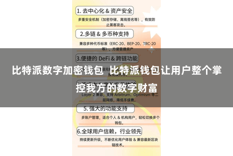 比特派数字加密钱包  比特派钱包让用户整个掌控我方的数字财富