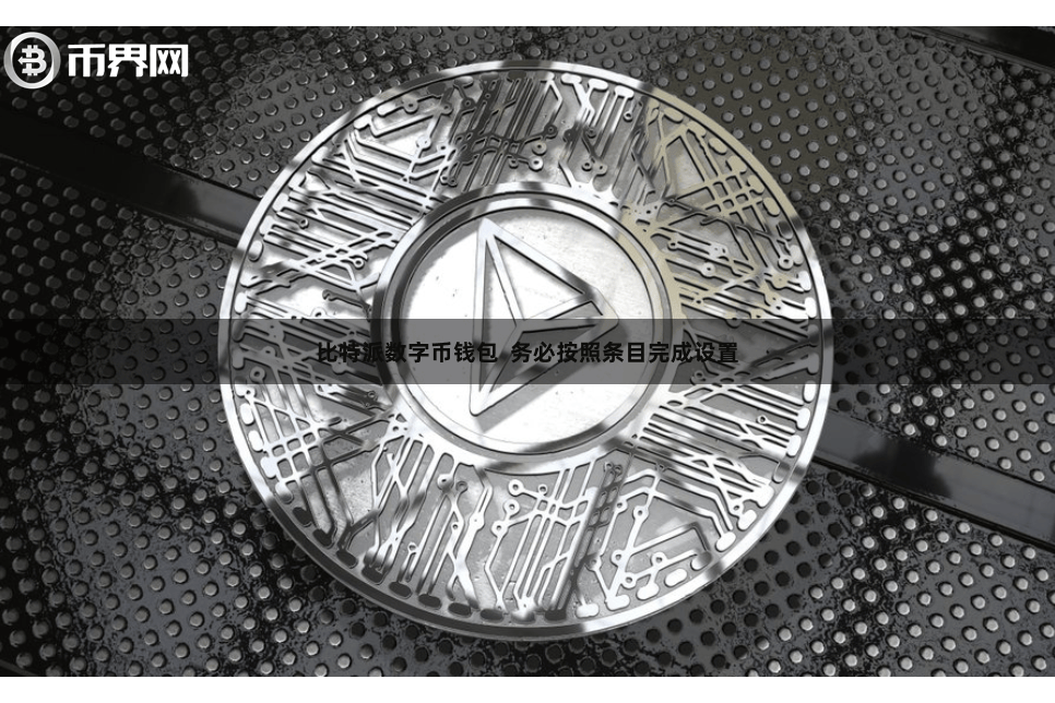 比特派数字币钱包  务必按照条目完成设置
