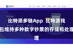 比特派多链App  比特派钱包维持多种数字钞票的存储和处理