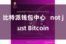 比特派钱包中心   not just Bitcoin