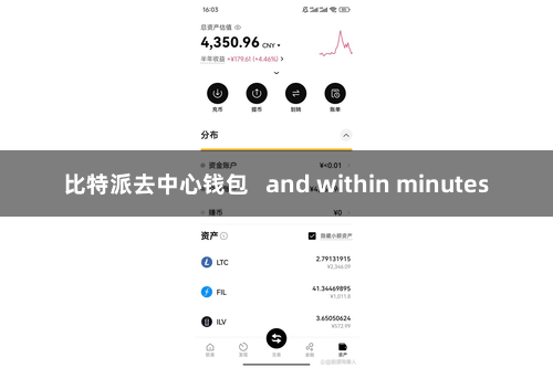 比特派去中心钱包   and within minutes