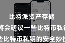 比特派资产存储  咱们将会磋议一些比特币私钥的安全妙技